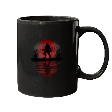 Discover Werewolf Under A Full Blood Moon Howling Mugs