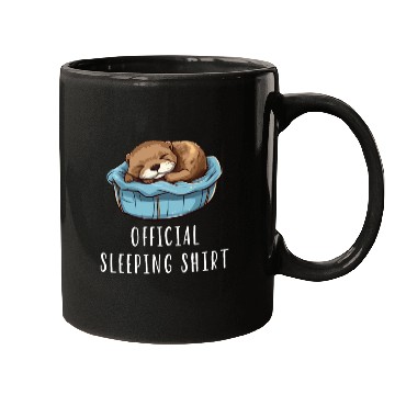 Discover Official sleeping pajama Mugs sea otter