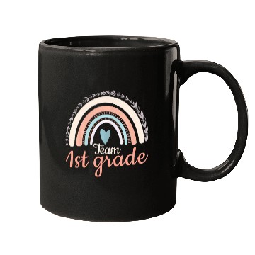 Discover Team 1st Grade Teacher Rainbow Lover Back To Schoo Mugs