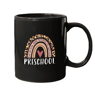 Discover Leopard Rainbow Preschool Teacher Prek Back To Sch Mugs