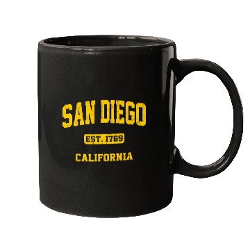 Discover San Diego California State Athletic Style Mugs