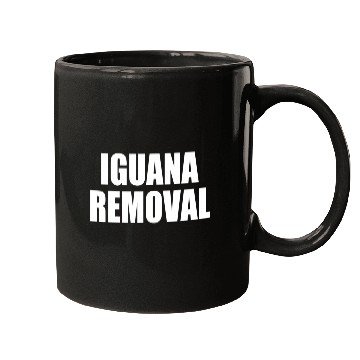 Discover Iguana Removal On Back Mugs