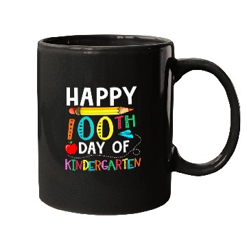 Discover 100 Days Of Kindergarten Happy 100Th Day Of School Mugs