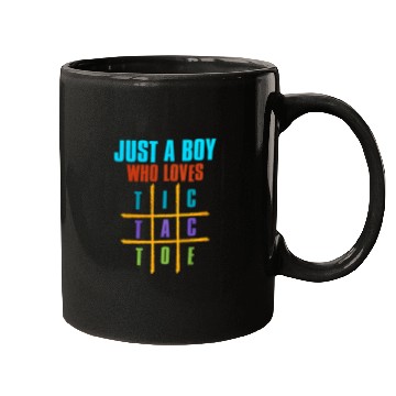 Discover Just A Boy Who Loves Tic Tac Toe Mugs