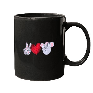 Discover Peace Love Koala Koala Lover Mugs