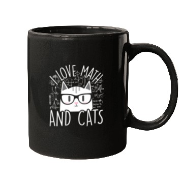 Discover I Love Math And Cats Kitty Cat Feline Mugs
