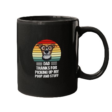 Discover Happy Father'S Day Dog Dad ThanFor Picking Up My P Mugs