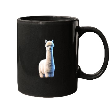 Discover fluffy alpaca Mugs