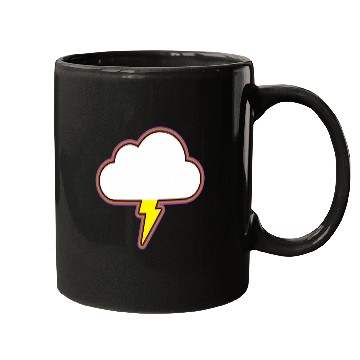 Discover Thunder Cloud Lightning Raining Storm Mugs