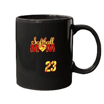 Discover Softball Mom Mother'S Day 23 Fastpitch Jersey Numb Mugs
