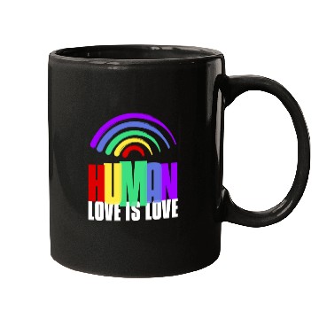 Discover Human Mugs LGBTQ Pride Rainbow Flag Gay Lesbian