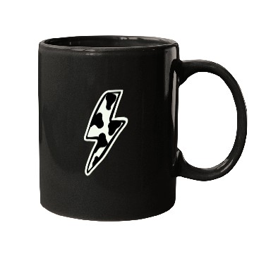 Discover Cow print lightning bolt Mugs