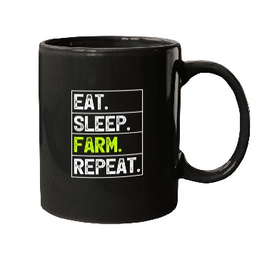 Discover Farmer Farming Eat Sleep Farm Repeat Mugs
