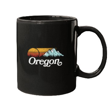 Discover Oregon Mountains Sun Mugs