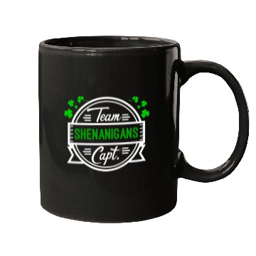 Discover Shenanigans Team Captain ShamrocSt PatricDay Mugs