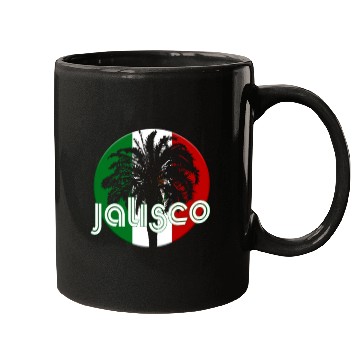 Discover Jalisco Mexico Flag Native Palm Tree Mexican Mugs