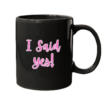 Discover I said Yes Engagement Mugs