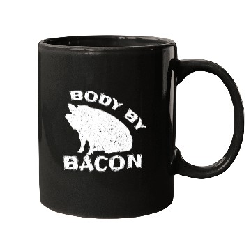 Discover Famer Body By Bacon Pig Bbq Pun Mugs