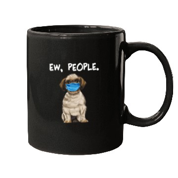 Discover Shih Tzu Ew People Dog Wearing Face Mugs