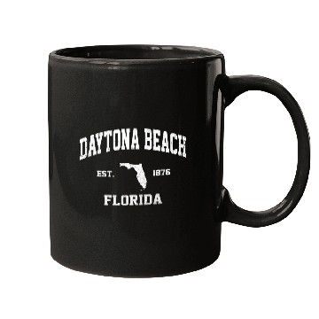Discover Daytona Beach Florida Fl State Athletic Style Mugs