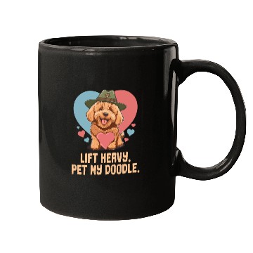 Discover Lift Heavy Pet My Doodle Goldendoodle Dog Dad Mugs