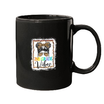 Discover Leopard Messy Bun Bleached Girls 2nd Grade Back To Mugs