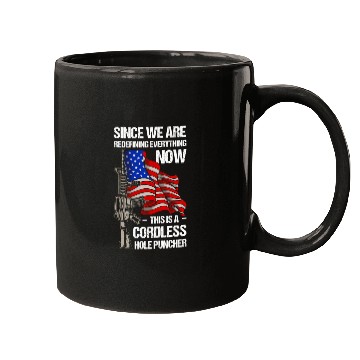 Discover Gun Cordless Hole Puncher American Flag Mugs