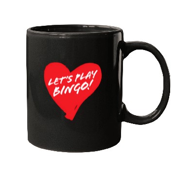 Discover Fun Heart Bingo Player Mugs