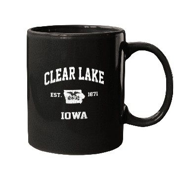 Discover Clear Lake Iowa Ia State Athletic Style Mugs