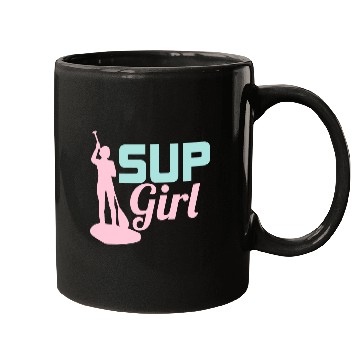 Discover SUP Girl Stand Up Paddle Board Mugs
