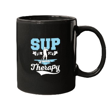 Discover SUP Is My Therapy Stand Up Paddle Board Mugs