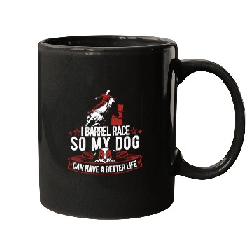 Discover Horse Barrel Racing Dog Mugs