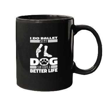 Discover Ballet Ballerina Dog Mugs