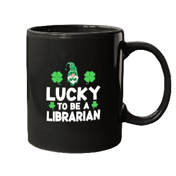 Discover Luckiest librarian ever happy saint Patrick day Mugs