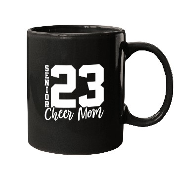 Discover Senior Cheer Mom 23 Cheerleader Parent Class of 20 Mugs