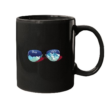 Discover Mountain Sun Glasses Mugs