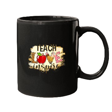 Discover Teach Love Inspire Back To School Leopard Teacher Mugs