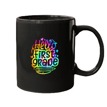 Discover Tie Dye Hello 1st First Grade Back To School First Mugs