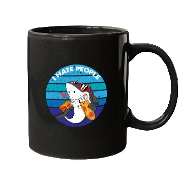 Discover I Hate People Shark Fish Funny I Hate People Mugs