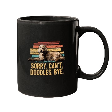 Discover Funny Goldendoodle Dog Dad Doodle Mom Animal Dog Mugs