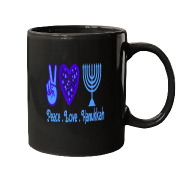 Discover Peace Love Hanukkah 2021 Jewish Menorah Hanukkah C Mugs