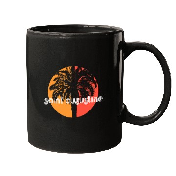 Discover Saint Augustine Florida Artistic Vacation Mugs