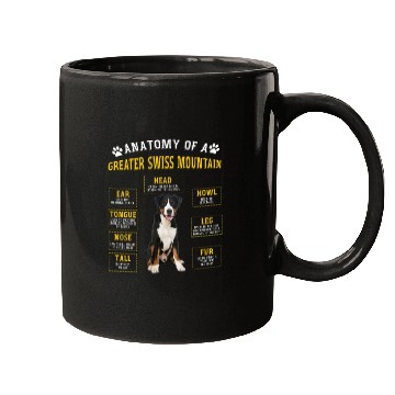Discover Anatomy Greater Swiss Mountain Men Mugs