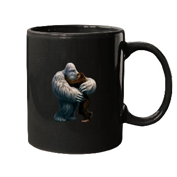 Discover Yeti hugs Bigfoot Mugs