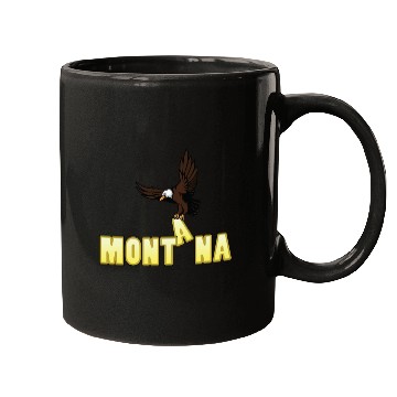 Discover Bald Eagle Bird In Montana Mugs