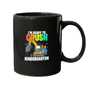 Discover Kindergarten Excavator Construction Back to School Mugs