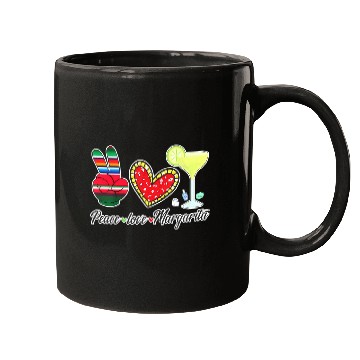 Discover Peace Love Margarita for Plus Size Mugs