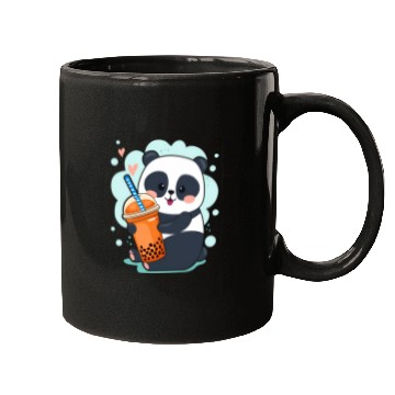 Discover Kawaii Panda Anime Boba Drink Bubble Tea Tapioca Mugs