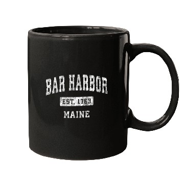 Discover Bar Harbor Maine Me Established Sports Mugs