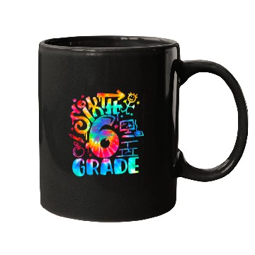 Discover Tie Dye Back To School Teacher 6th Grade First Day Mugs